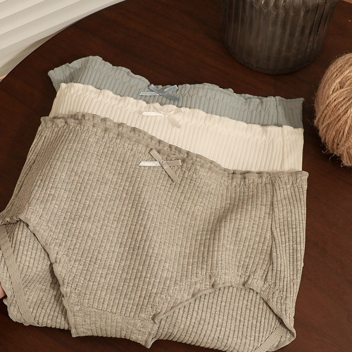 女士纯棉内裤抗菌性感无痕三角裤