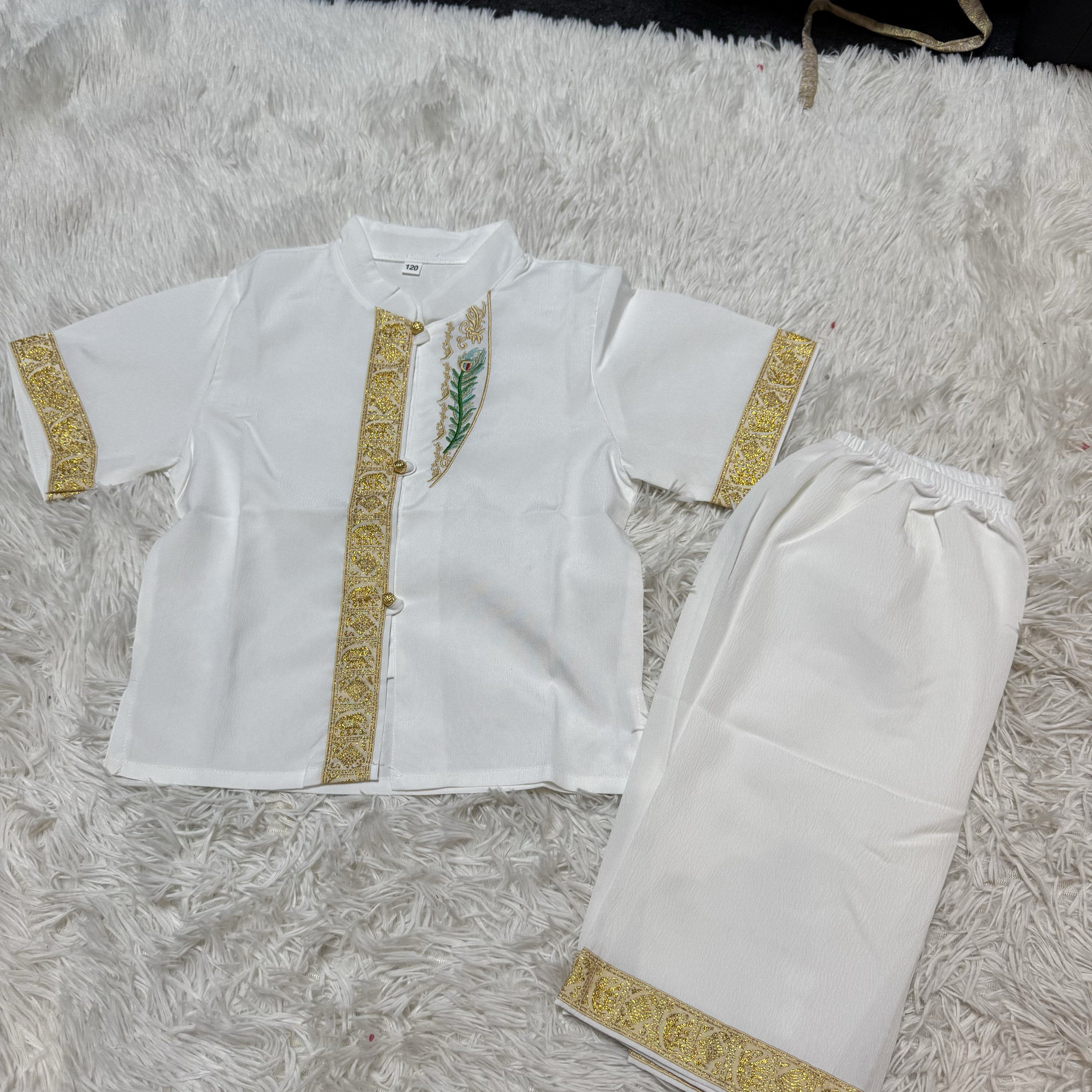 云南傣族新款短袖短裤童装表演服小学生民族风合唱表演旅游套装