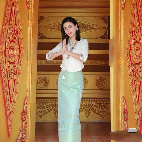 新款西双版纳傣族服装女上衣长裙工作服传统装裙套装表演日常傣族