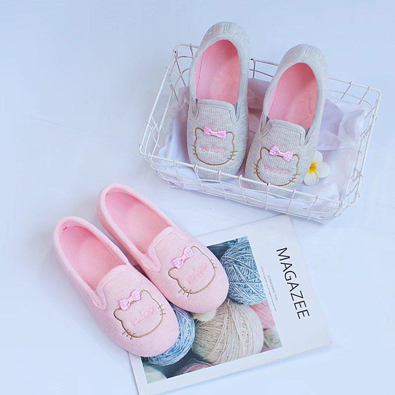 春秋款保暖柔软短毛绒家居包跟拖鞋 软底防滑底孕妇产后坐月子鞋,居家布艺,居家棉拖/棉鞋,淘宝优惠券,粉丝福利购,淘宝优惠卷