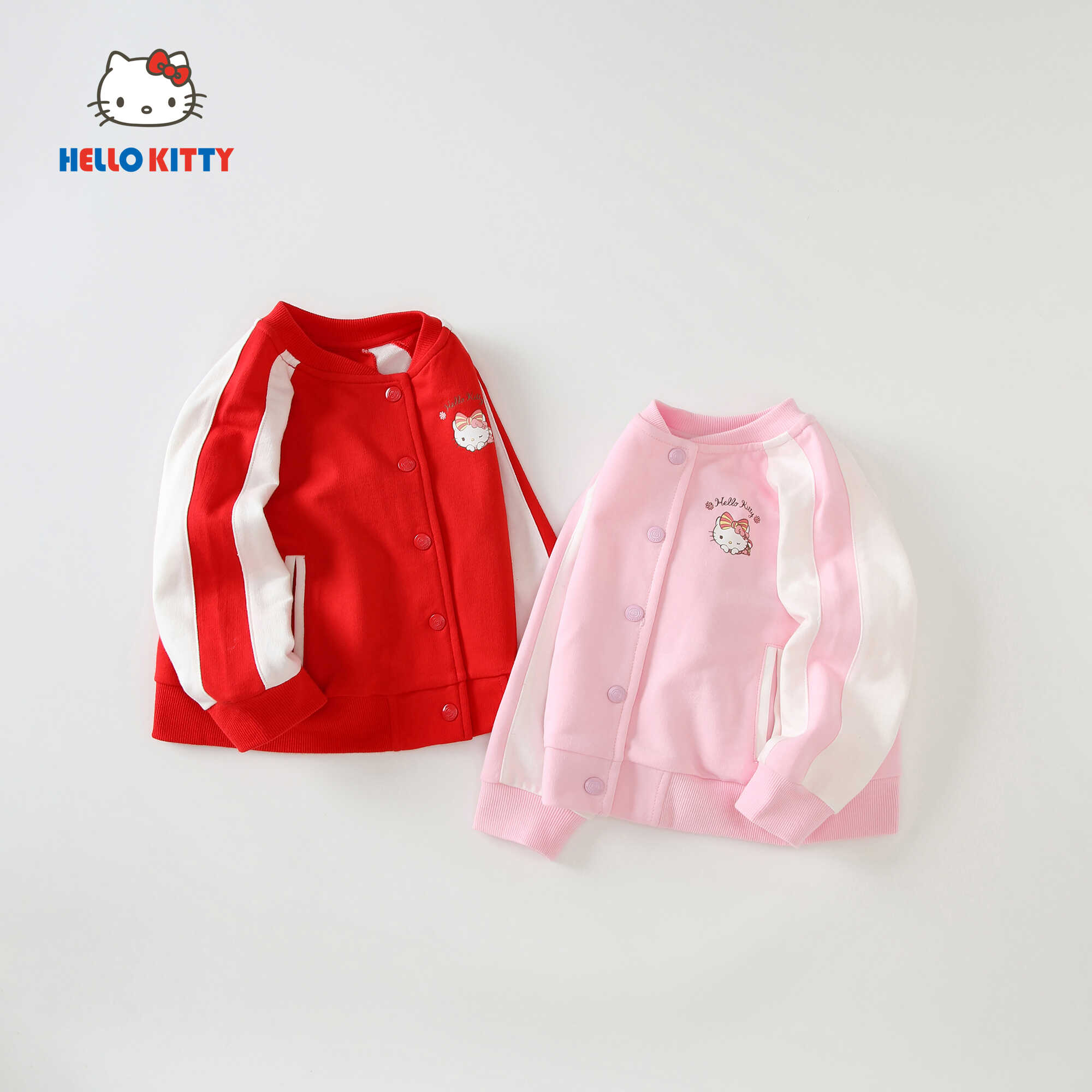 拼色潮款棒球服外套HelloKitty