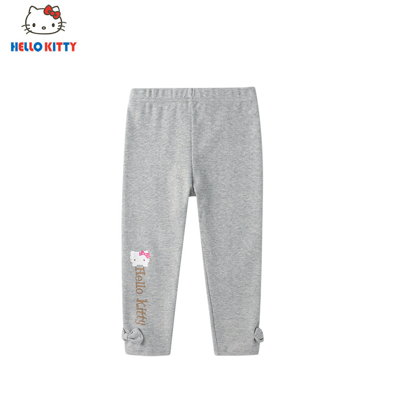 Hello Kitty童装女童新品春秋休闲百搭薄款可爱打底长裤