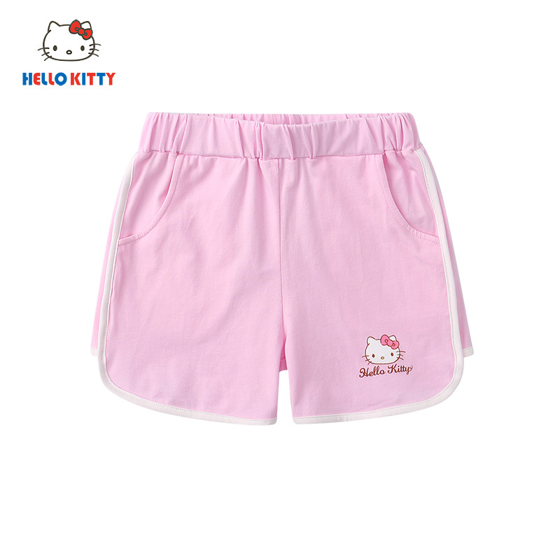 Hello Kitty童装女童夏季休闲短裤女宝宝棉质时尚花边热裤,童装/婴儿装/亲子装,裤子,淘宝优惠券,粉丝福利购,淘宝优惠卷
