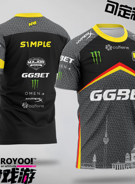 NAVI队服可定制ID电竞服s1mple短袖CSGOT恤NV衣服2019柏林major