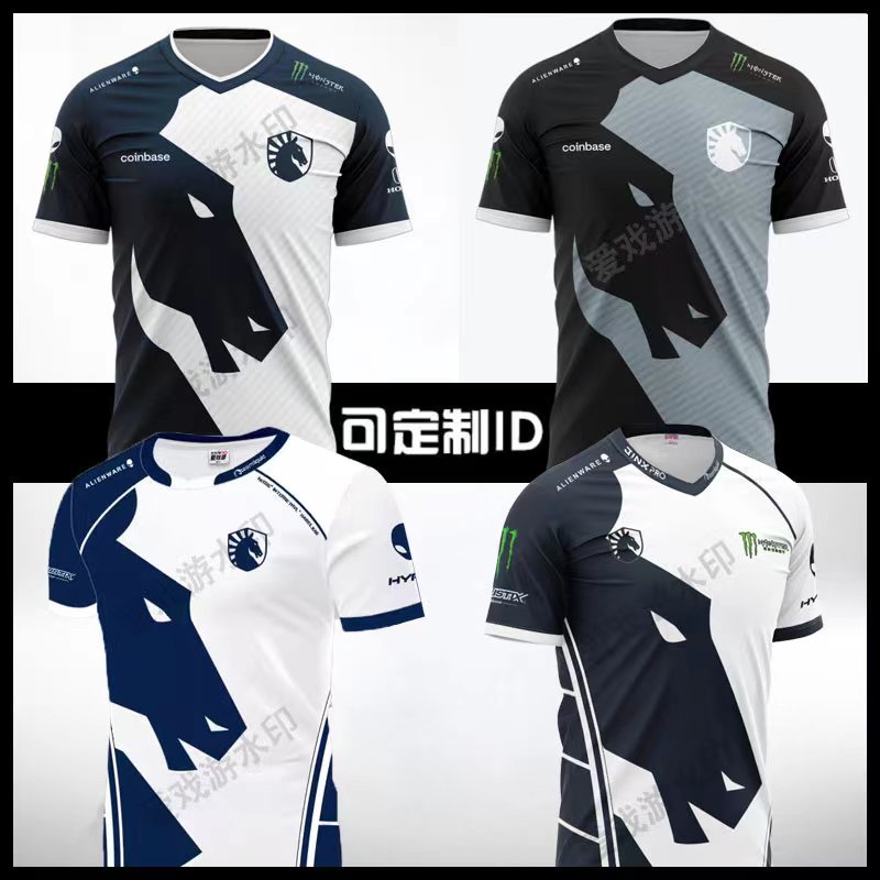 Team Liquid吃鸡战队服CSGO可订制ID衣服短袖t恤电竞服比赛