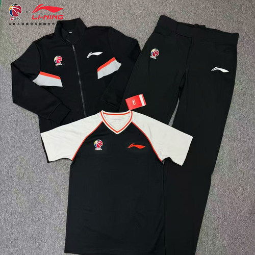 李宁CBA新款专业裁判服裁判裤