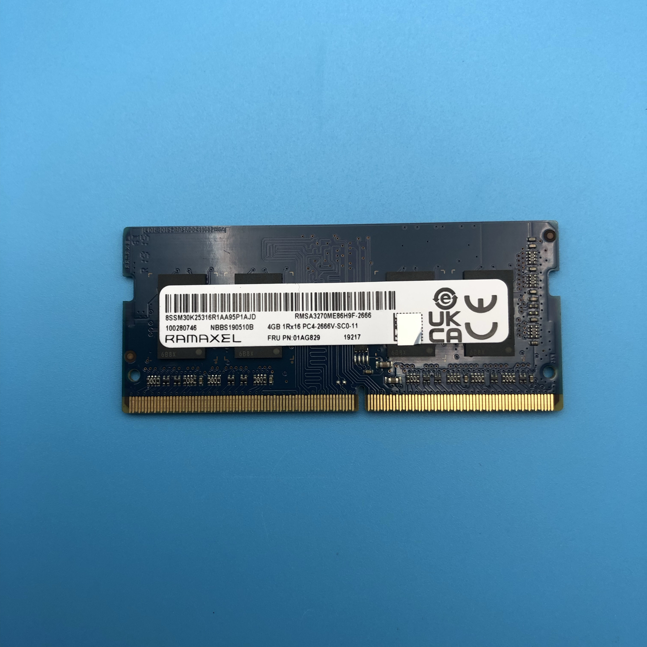 联想Lenovo全新原装4G DDR4 2666 SODIMM内存条笔记本内存01AG829