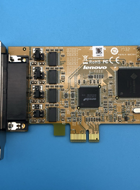 全新原装联想PCIE4四串口卡银行POS打印机9-1-4线接口板11200420