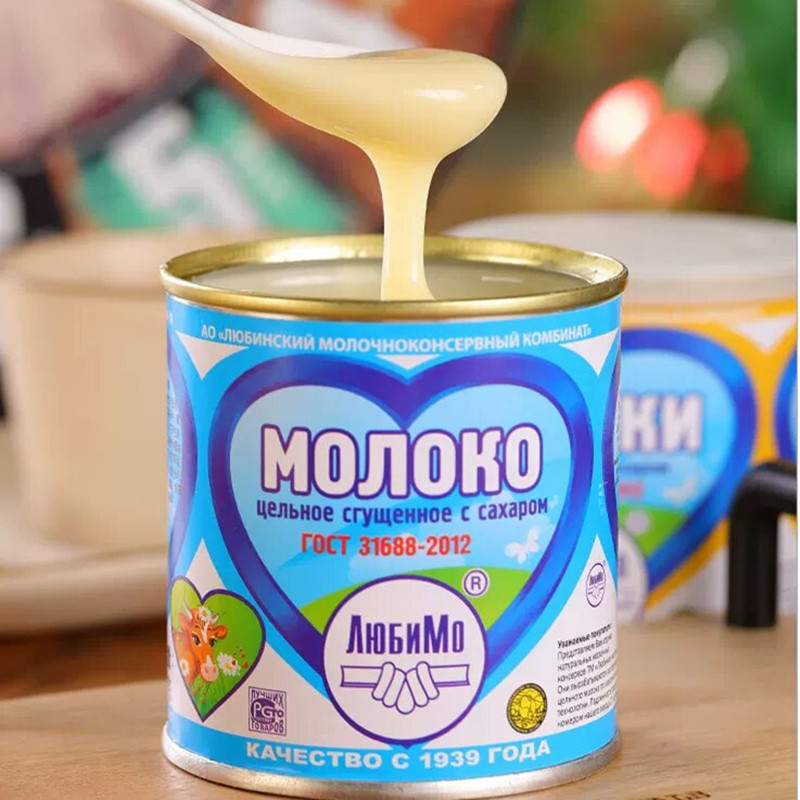 俄罗斯原装进口加糖炼乳烘焙