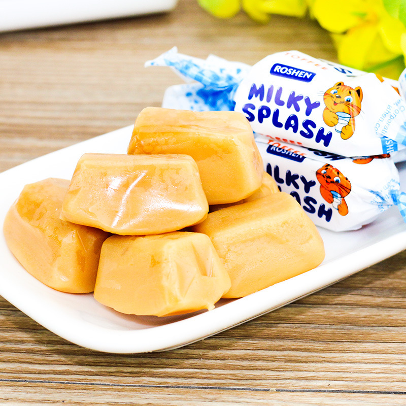 乌克兰进口如胜喵芯牛奶硬糖奶香浓郁可口新年喜糖零食满38元包邮