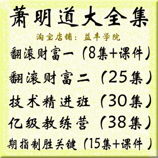 萧明道翻滚财富亿级教练营技术分析精进班期指制胜关键视频全集