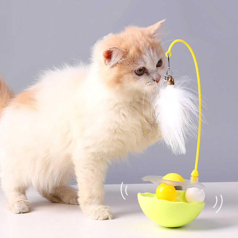 猫咪玩具自嗨逗棒不倒翁带铃铛