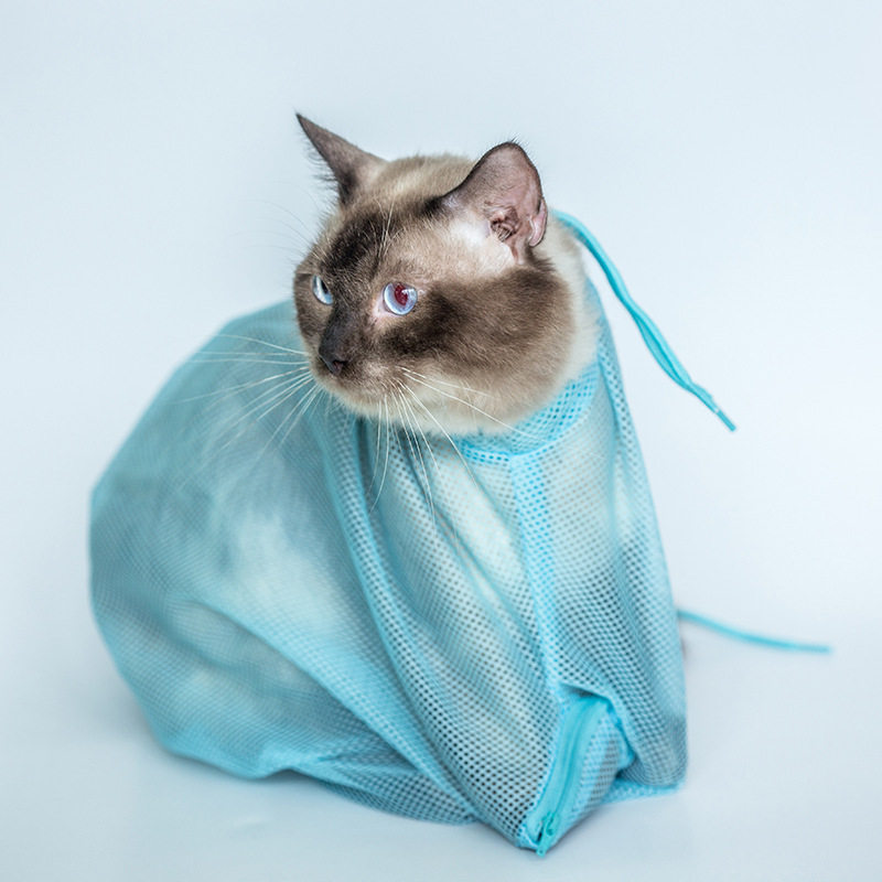 魅宠便携洗猫袋防抓防咬多功能