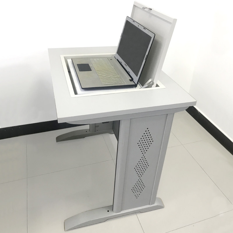 办公电脑桌笔记本电脑翻转桌双人单人简约学生钢木学校机房台式桌