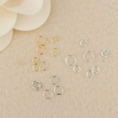 庭祥凯  s925银饰品DIY配件 银圈开口闭口圈环连接用小圈环银圆圈