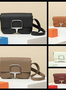 全手缝Della屁股包原版epsom皮Cavalleria Elan女包多颜色斜跨包