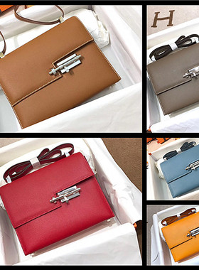 裴格H家全手缝蜡线verrou插销包原版epsom牛皮18-24多颜色手枪包