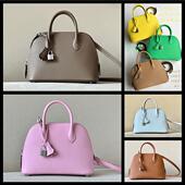 裴格H家全手工手缝bolide保龄球包原版 eve ep皮B25手提包贝壳女包