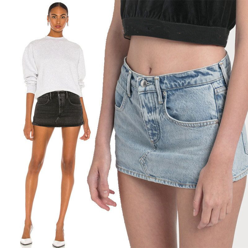 AW大王超好看a字牛仔裤裙女高腰显瘦小个子性感超短裤外穿2025夏