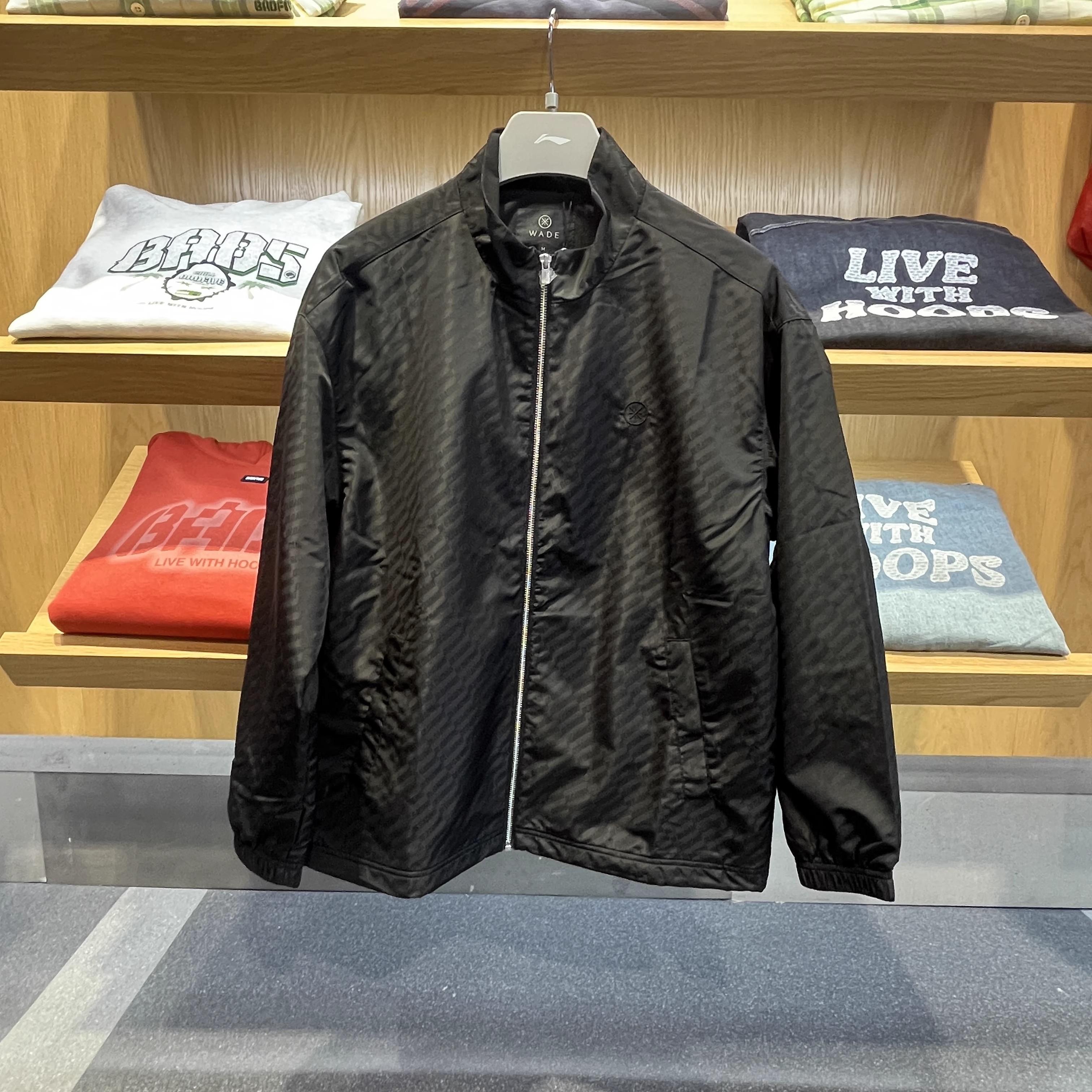 李宁运动风衣2025冬季新款男女韦德系列休闲百搭立领上衣AFDV897