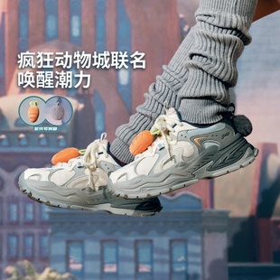 运动鞋 迪士尼疯狂动物城星芒女子经典 AGCV252 2025冬季 李宁休闲鞋