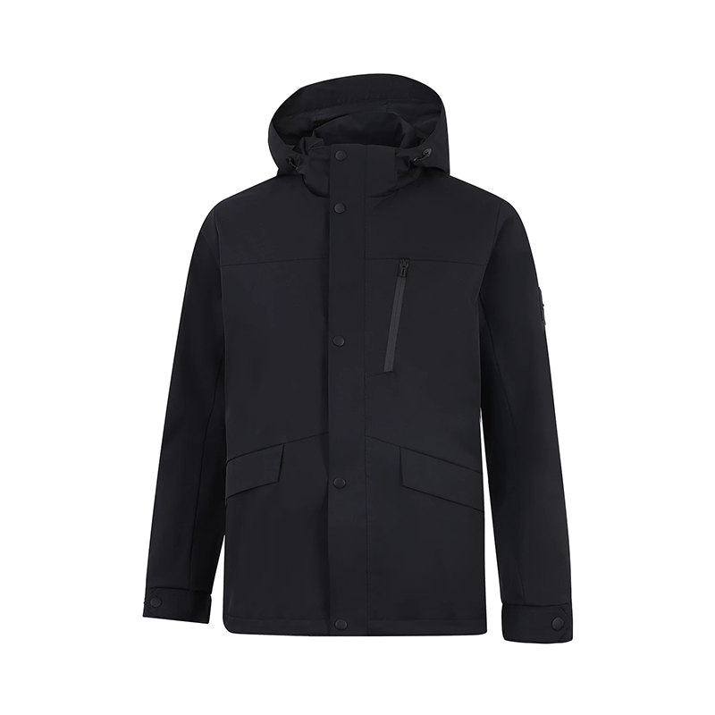 正品李宁新品外套2025冬季男子加绒简约保暖运动休闲风衣AFDVC63