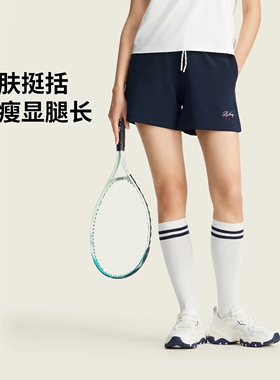 李宁女子夏季正品2026新品吸汗舒适宽松运动休闲短裤卫裤AKSW206