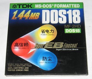 TDK 3.5寸 电脑软磁盘 未拆封 电脑软盘DOS18 2HD 1片装 1.44MB