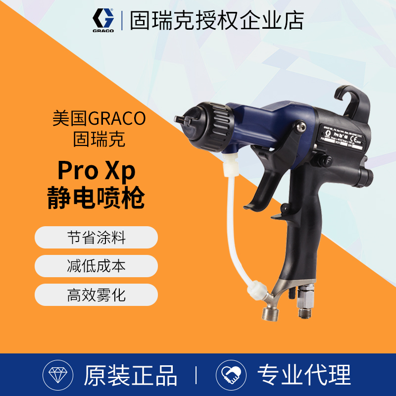 美国固瑞克进口汽车喷枪 喷漆枪 L40T10高雾化 木工静电喷枪油漆