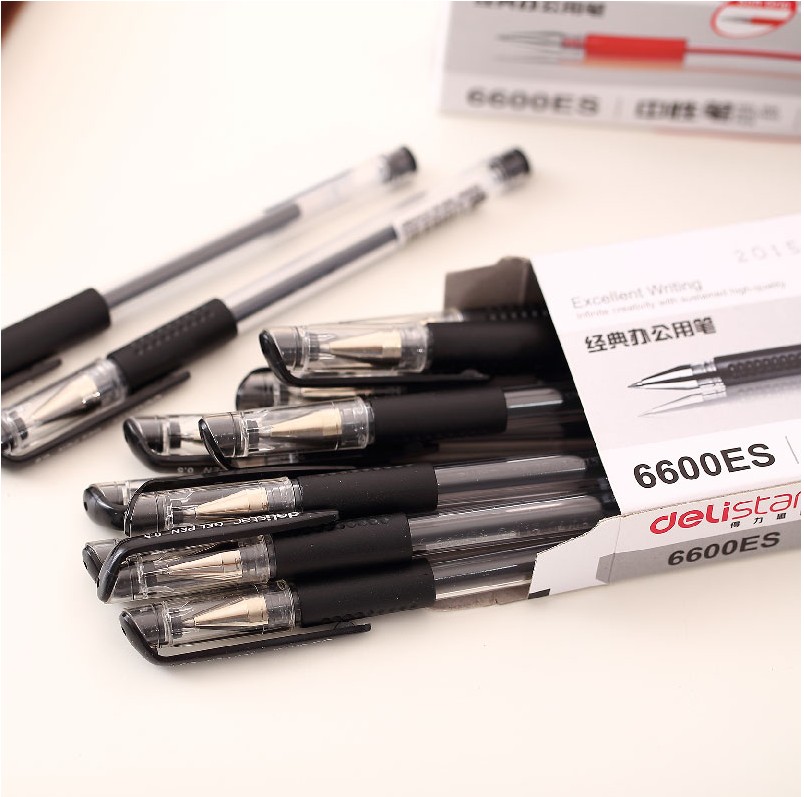 得力文具6600es碳素笔办公用品