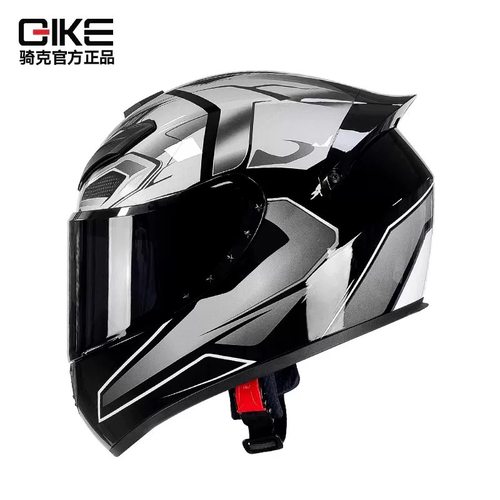 QIKE摩托车头盔3C认证男女全盔单镜机车3C认证跑盔大尾翼四季蓝牙
