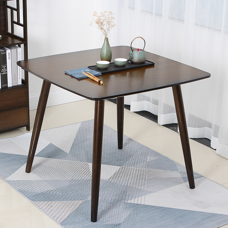 楠竹餐桌北欧实木四方桌儿童学习桌吃饭桌方桌子正方形家用小户型