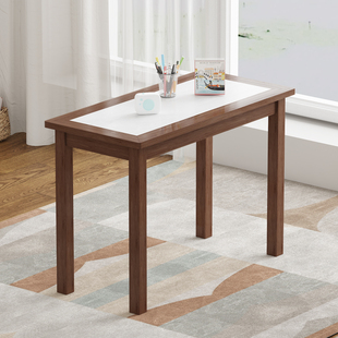 方桌客厅岩板餐桌家用茶桌电脑桌办公小户型吃饭桌写字学习小桌子