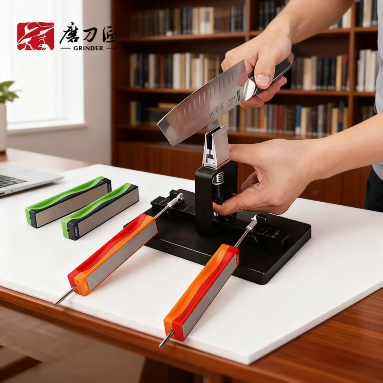 磨刀匠双面研磨手动磨刀器