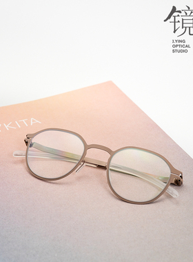 MYKITA镜架ELLINGTON镜盈眼镜德国医用钢男女轻薄简约皇冠款全框