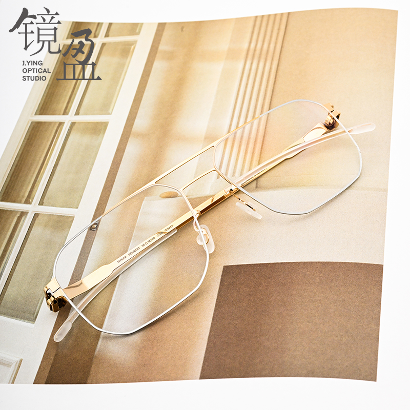 MYKITA镜架REMBERT镜盈眼镜德国薄钢双梁简约时尚男士商务近视框