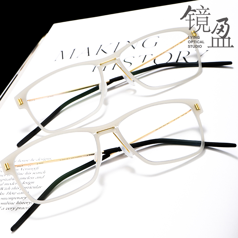 简约镜架MarkusT轻长方形纯钛男