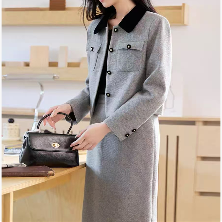 蕾蕾定制  气质小香风两件套2193TZ