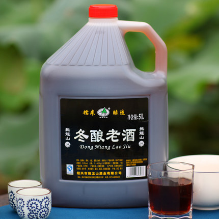 绍兴抱龙山黄酒 冬酿老酒5L 清爽型糯米花雕酒10斤 坛装桶装包邮