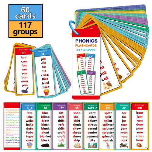 儿童英语自然拼读高频词汇闪卡