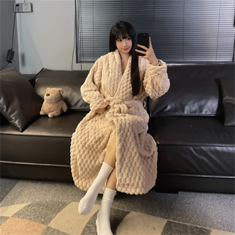 加肥宽松大码睡袍女款2025新款