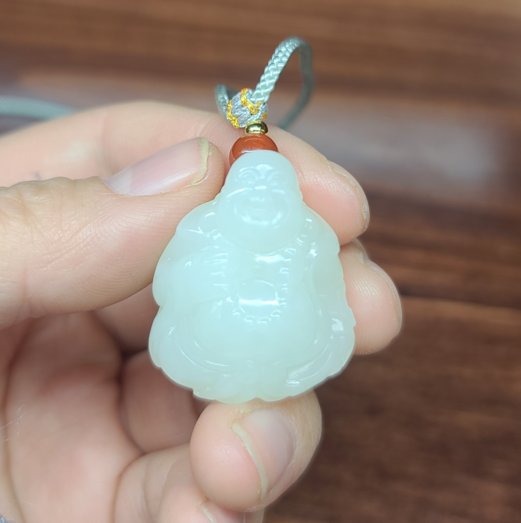 新疆和田白玉弥勒佛挂件 手镯平安扣宝宝锁 玉石雕刻培训学校