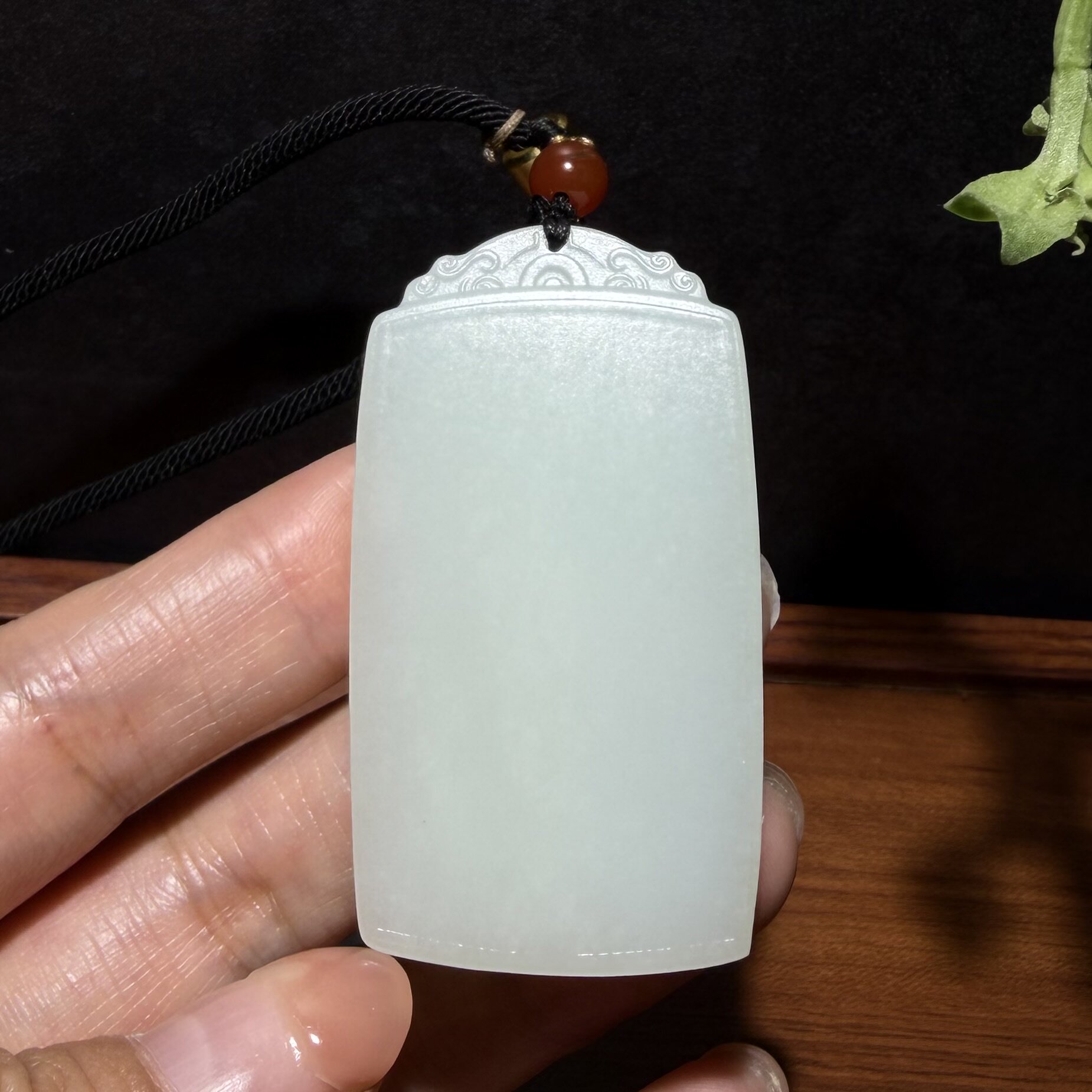 新疆和田白玉籽料和田玉佛首无事牌平安吉祥吊坠挂件和田玉石雕刻