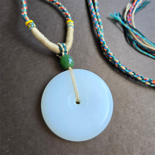 私家订做~羊脂籽料大玉璧 新疆和田玉大挂件平安吉祥圆满吉祥培训