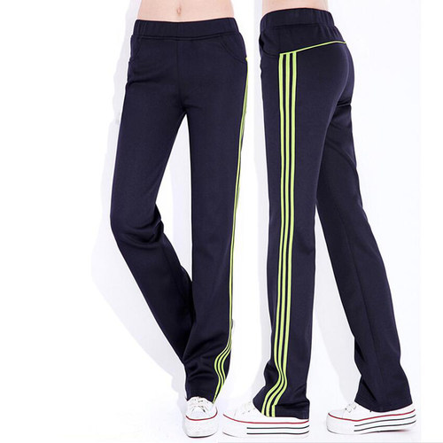 夏季薄款修身直筒运动长裤