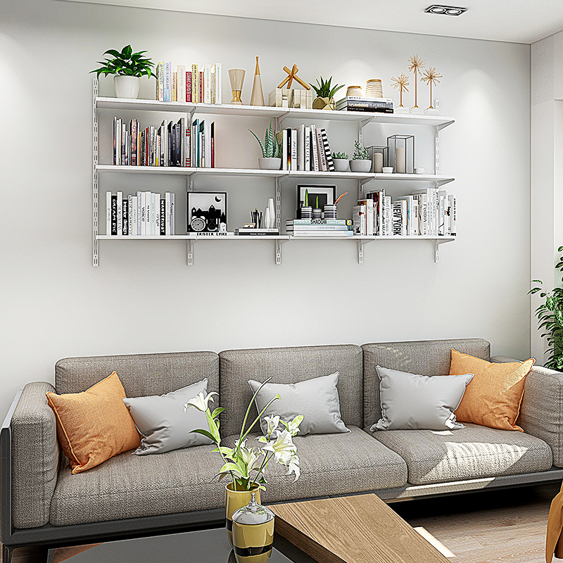 美达斯孔板书架定制书桌置物架