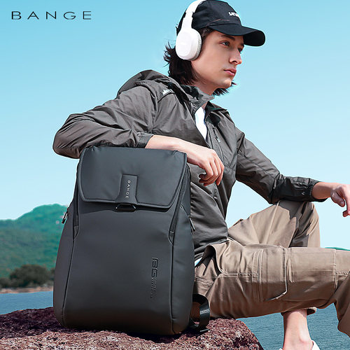 bange新款背包男双肩包休闲大容量电脑书包大学生backpack