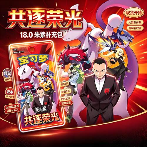 宝可梦卡牌简中18.0共逐荣光瘦肥包补充包CSV8C朱紫PTCG坂木超梦