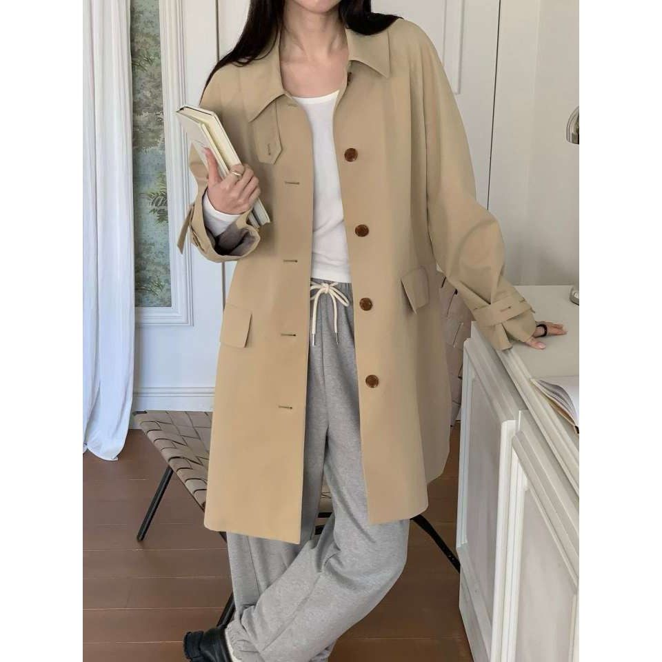 九1211韩国东大门大衣区NOTTINGHAM-8725230简洁春季街头通勤复古