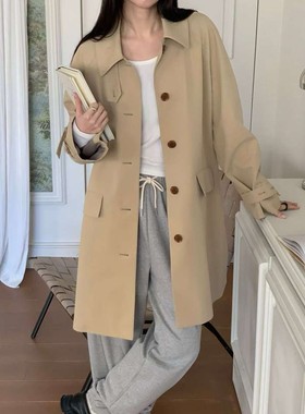 九1211韩国东大门大衣区NOTTINGHAM-8725230简洁春季街头通勤复古